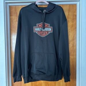 Harley-Davidson Black and Orange Pullover